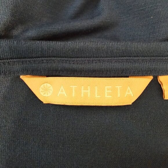 Athleta Cloudlight Relaxed V-Neck Top in Peacock Sz M - Picture 7 of 8